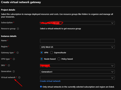 A gateway creates a public endpoint to connect to the VNET
